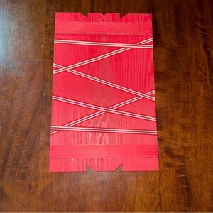 Target Red and White Hanging Christmas card holder.